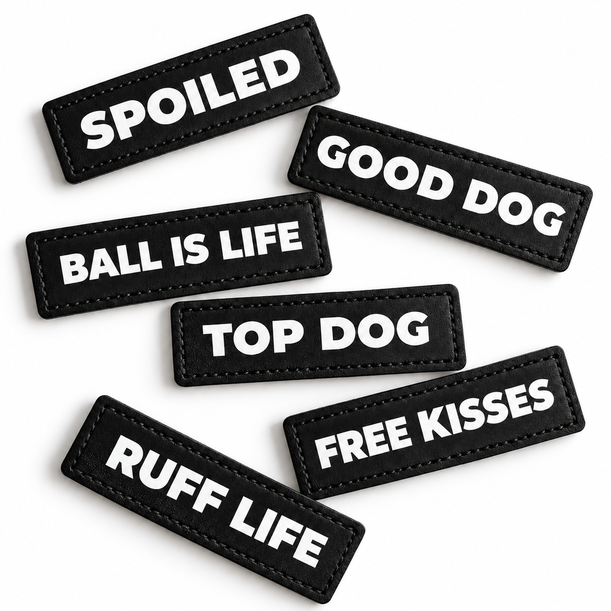 Dog Harness Patch Set – 6 Pack