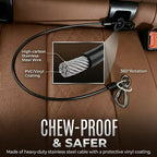 KAVRIONA Chew-Proof ISOFIX Dog Seat Belt
