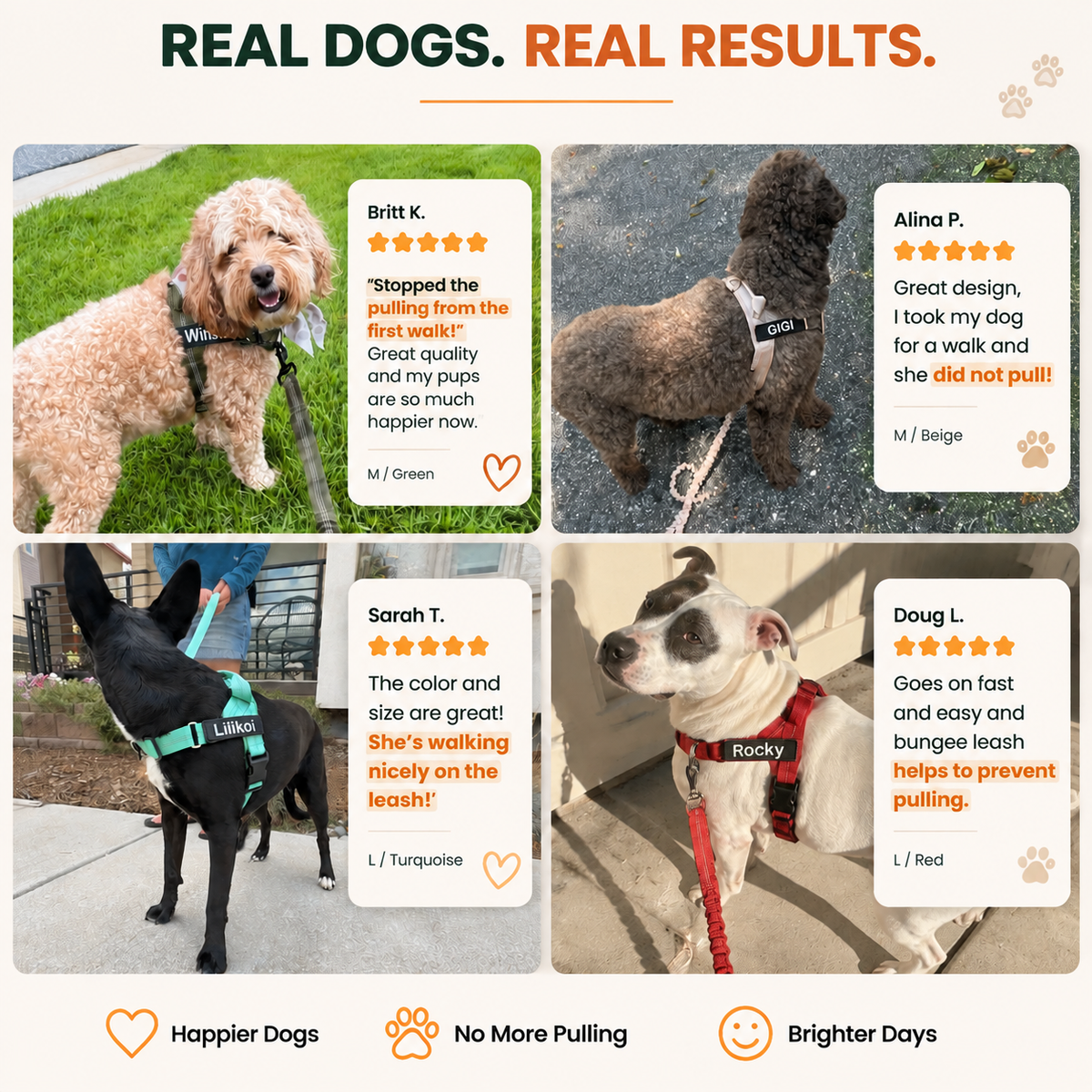 KAVRIONA No-Pull Dog Harness