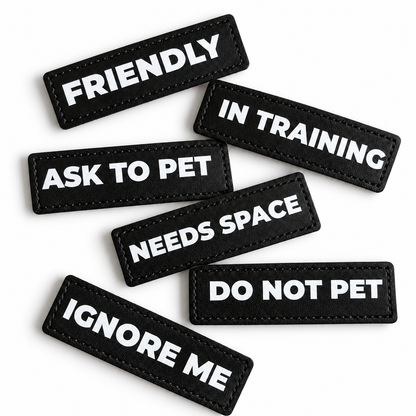 Dog Harness Patch Set – 6 Pack