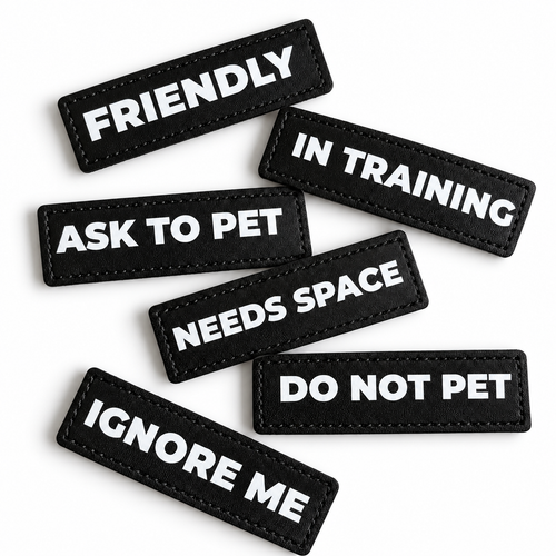 Dog Harness Patch Set – 6 Pack