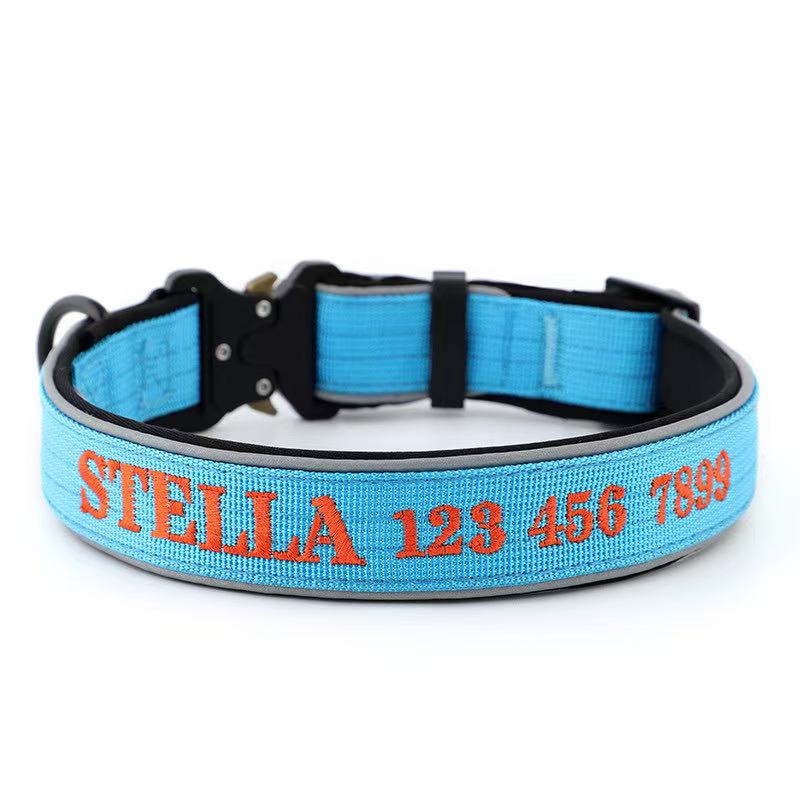 Personalized Embroidered Dog Collar
