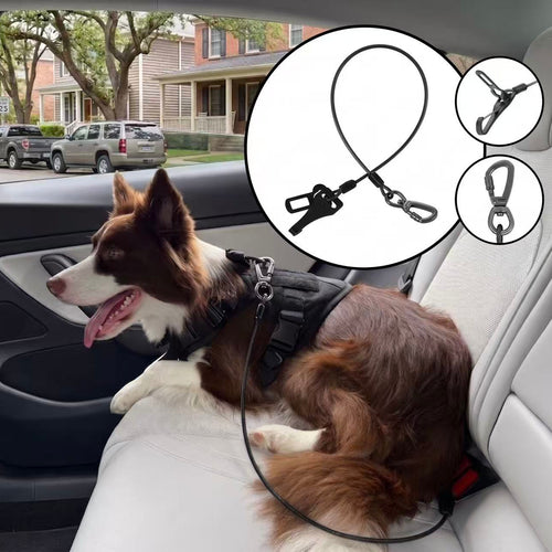 KAVRIONA Chew-Proof ISOFIX Dog Seat Belt