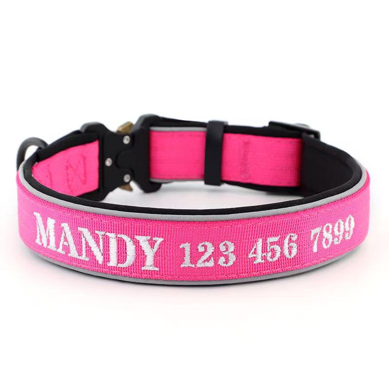 Personalized Embroidered Dog Collar