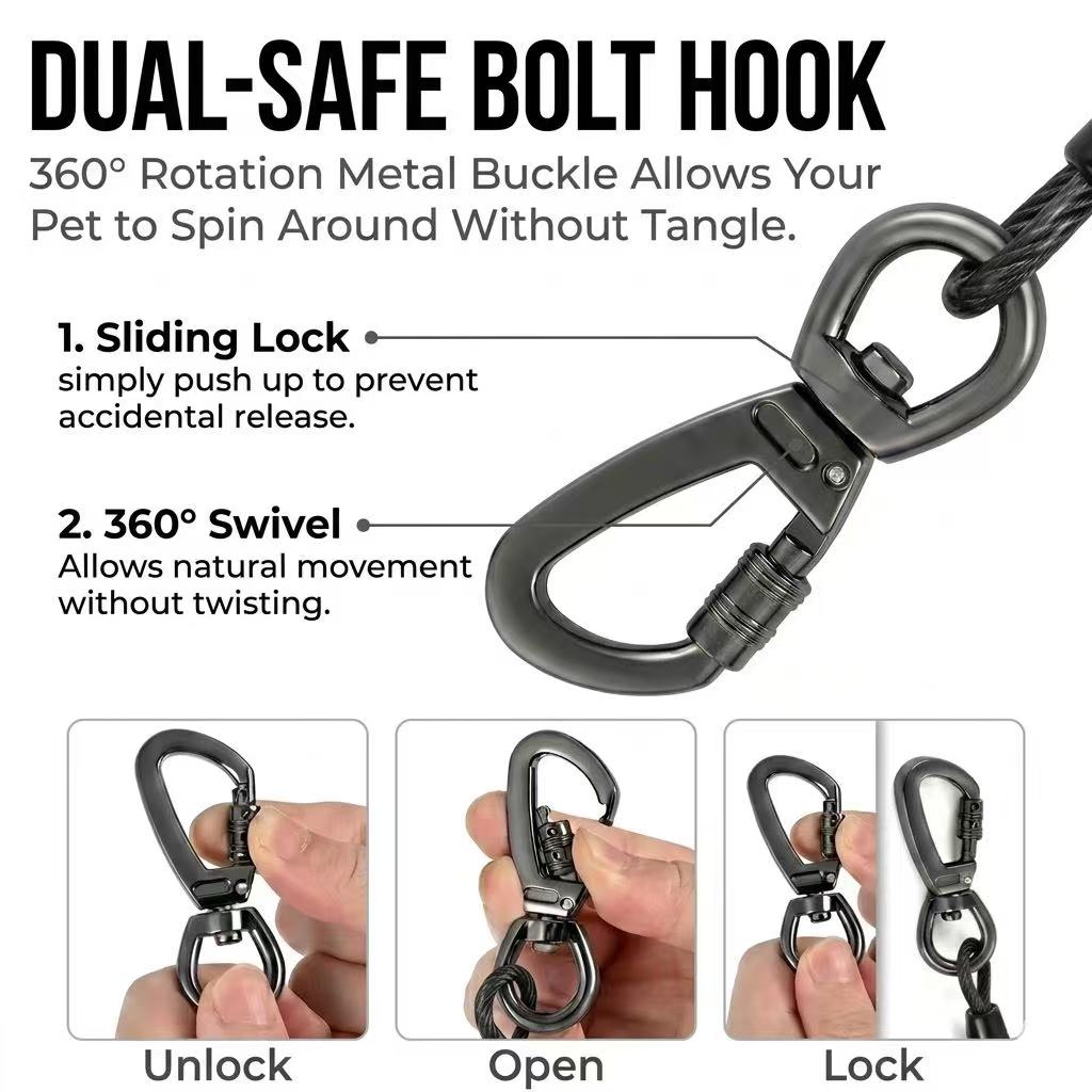 KAVRIONA Chew-Proof ISOFIX Dog Seat Belt