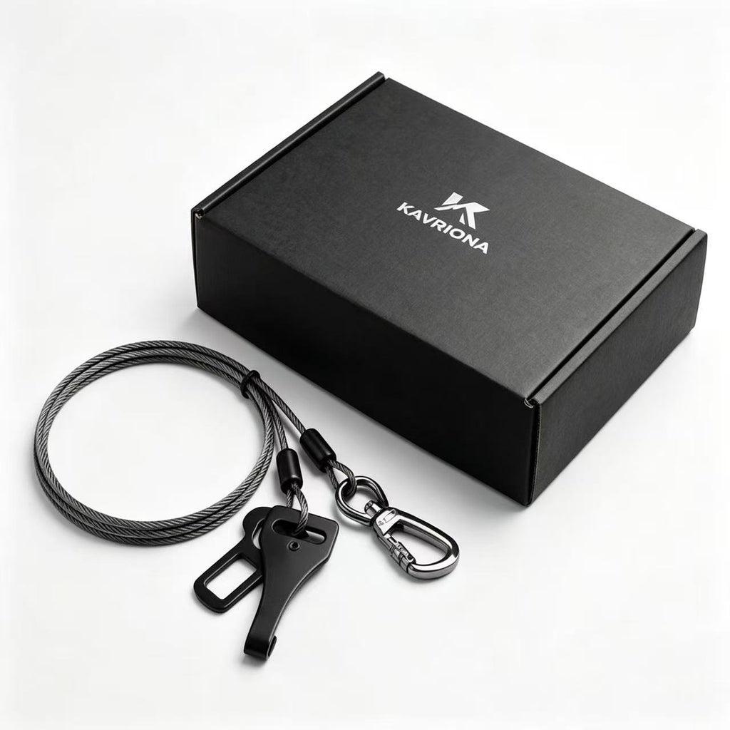 KAVRIONA Chew-Proof ISOFIX Dog Seat Belt