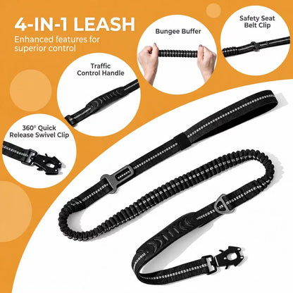 KAVRIONA Heavy Duty  Bungee Dog Leash