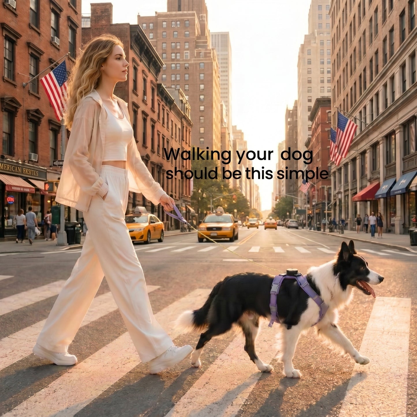 KAVRIONA Pro 2-in-1 Auto-Retract Leash Dog Harness
