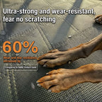 Hard Bottom Dog Car Seat Cover - 1680D Heavy Duty Waterproof Pet Hammock