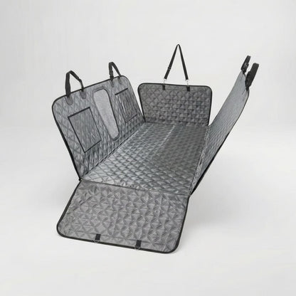 Hard Bottom Dog Car Seat Cover - 1680D Heavy Duty Waterproof Pet Hammock