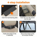 Hard Bottom Dog Car Seat Cover - 1680D Heavy Duty Waterproof Pet Hammock