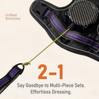 No-Pull Dog Harness with Built-In Retractable Leash | 2-in-1 Adjustable & Reflective Pet Vest
