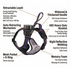 No-Pull Dog Harness with Built-In Retractable Leash | 2-in-1 Adjustable & Reflective Pet Vest