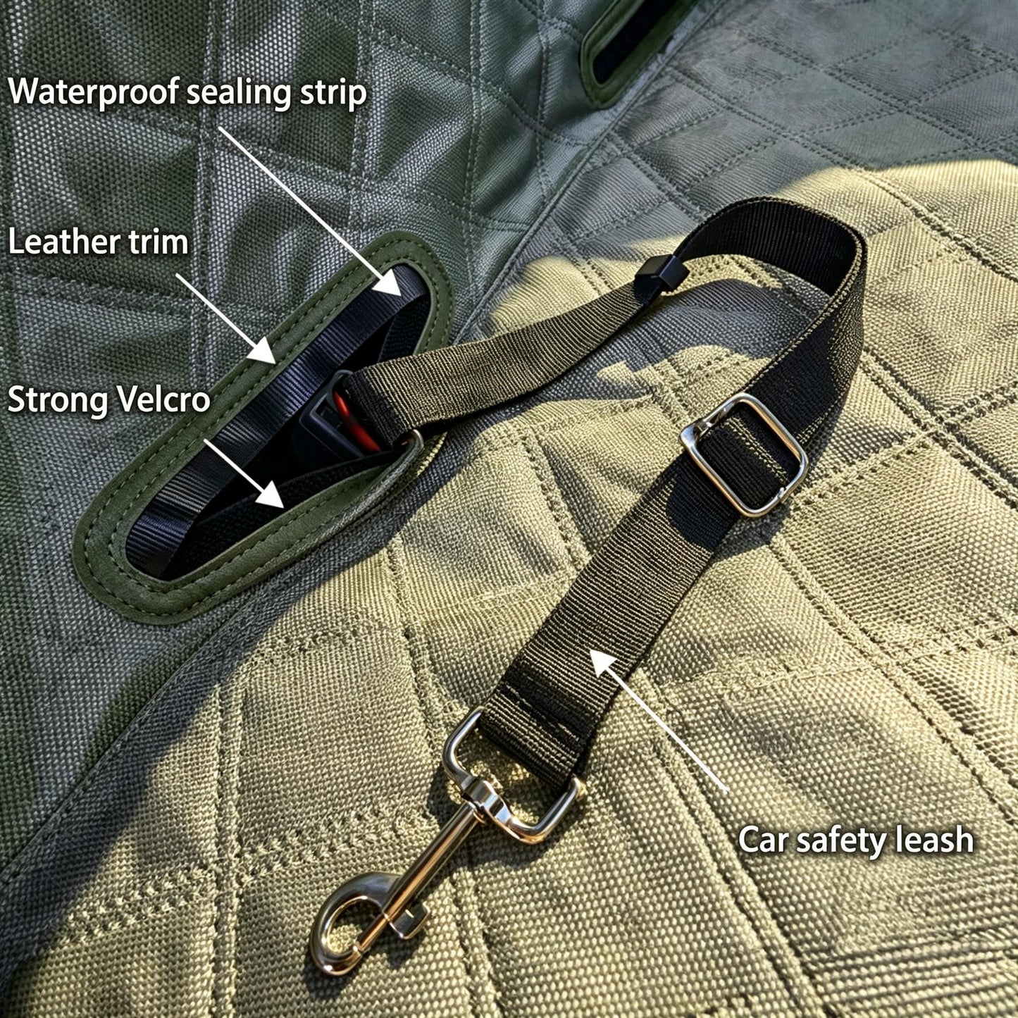Kavriona 3.0™- Hard Bottom Dog Car Backseat Extender