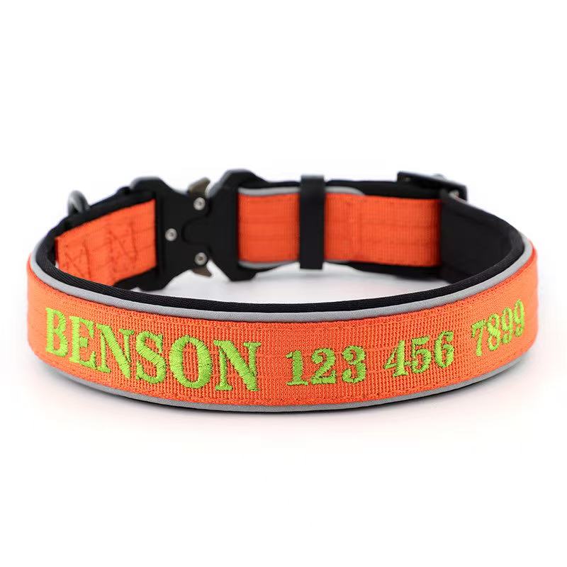 Personalized Embroidered Dog Collar