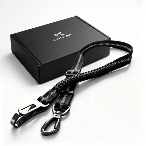 KAVRIONA Safe-Ride Bungee Dog Seat Belt