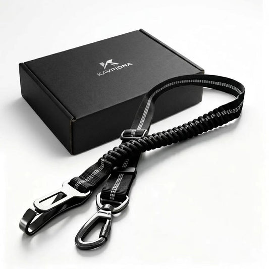 KAVRIONA Safe-Ride Bungee Dog Seat Belt