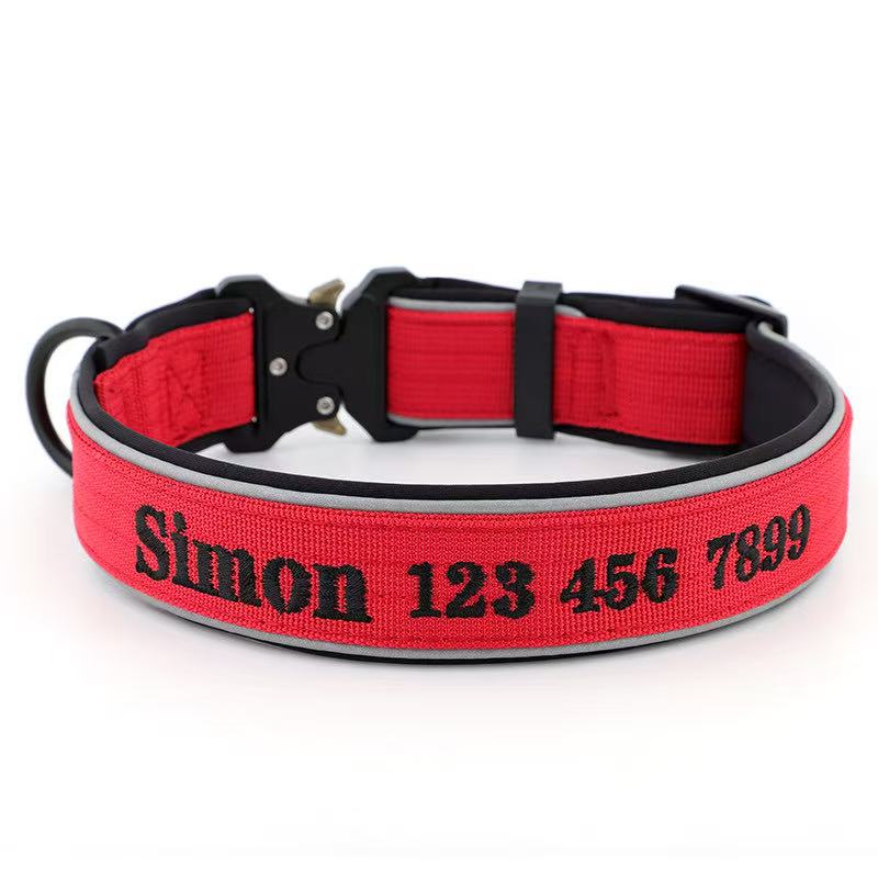 Personalized Embroidered Dog Collar
