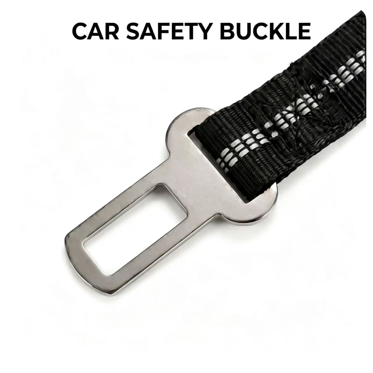 KAVRIONA Safe-Roam Heavy Duty Tactical Bungee Dog Leash with Car Belt Clip