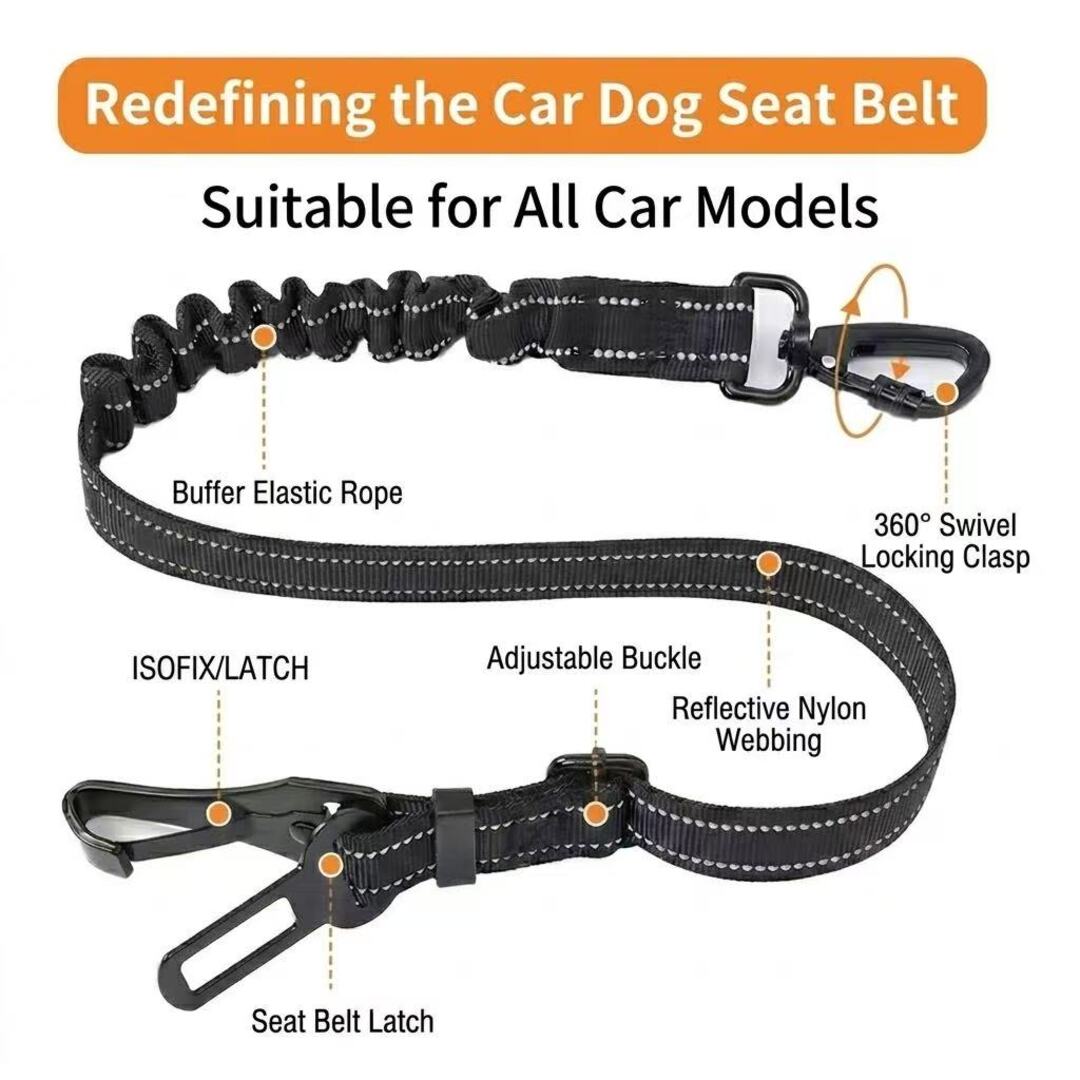 KAVRIONA Universal ISOFIX Dog Seat Belt
