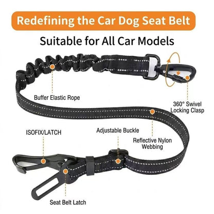 KAVRIONA Universal ISOFIX Dog Seat Belt