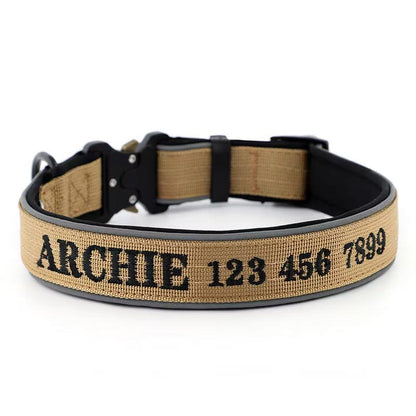 Personalized Embroidered Dog Collar